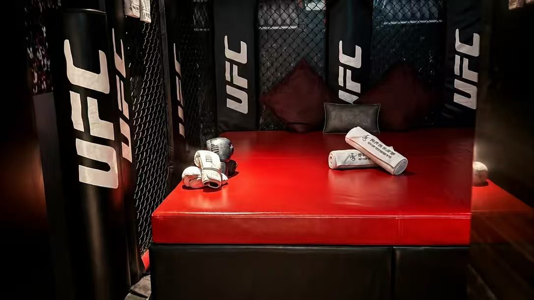UFC boxing theme room.